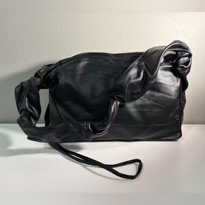 Stylish Black Korean Fo Leather Bag